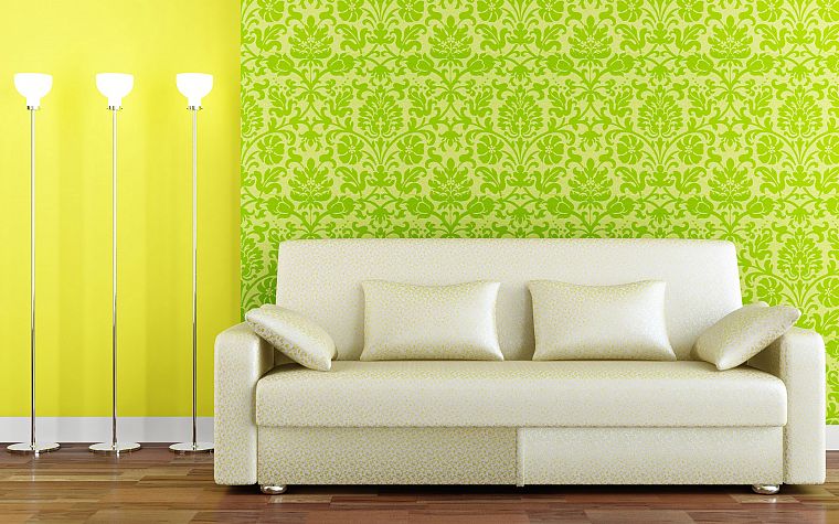couch, white, room - desktop wallpaper