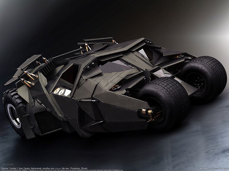 Batman, black, movies, cars, vehicles, Batmobile, The Dark Knight, tumbler - desktop wallpaper
