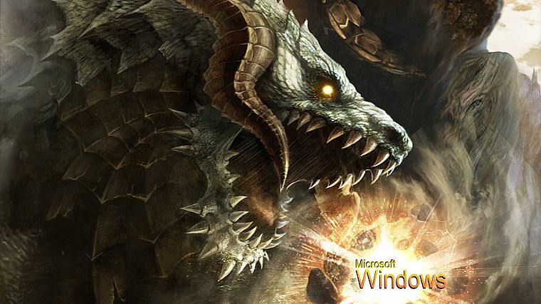 dragons, Lineage, artwork, Microsoft Windows, 3D, Antharas - desktop wallpaper