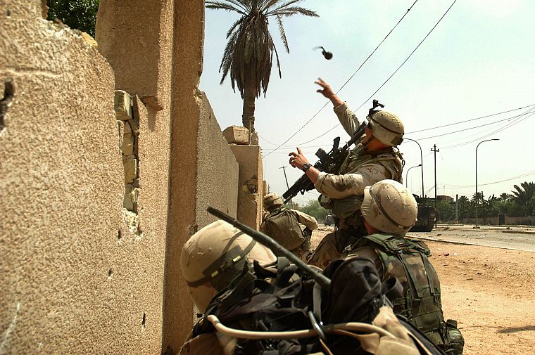 Iraq, US Army, grenades - desktop wallpaper