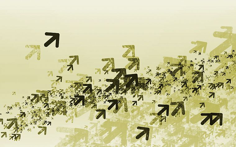 abstract, swarm, flock, fly, arrows, simple - desktop wallpaper