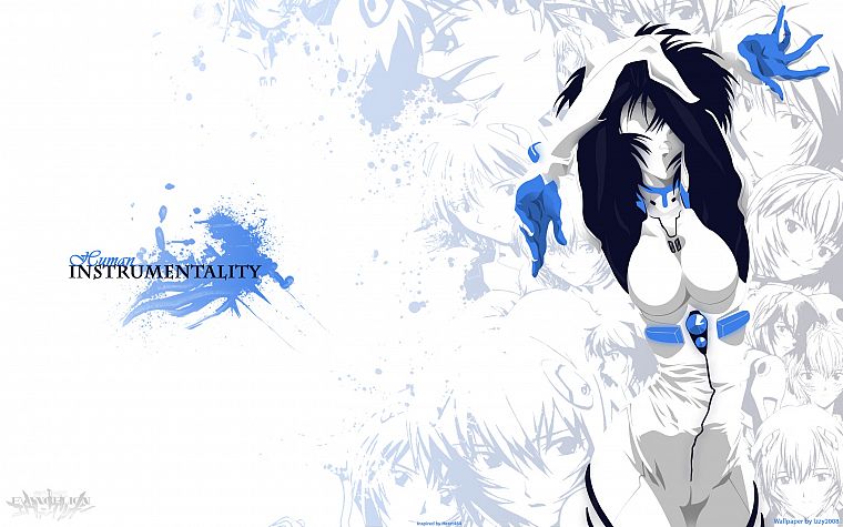 blue, Ayanami Rei, Neon Genesis Evangelion, EVAs - desktop wallpaper