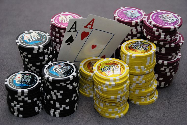 cards, poker, poker chips - desktop wallpaper