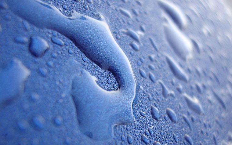 water, blue, condensation - desktop wallpaper