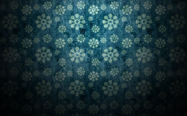 minimalistic, pattern, flowers, patterns, backgrounds - desktop wallpaper