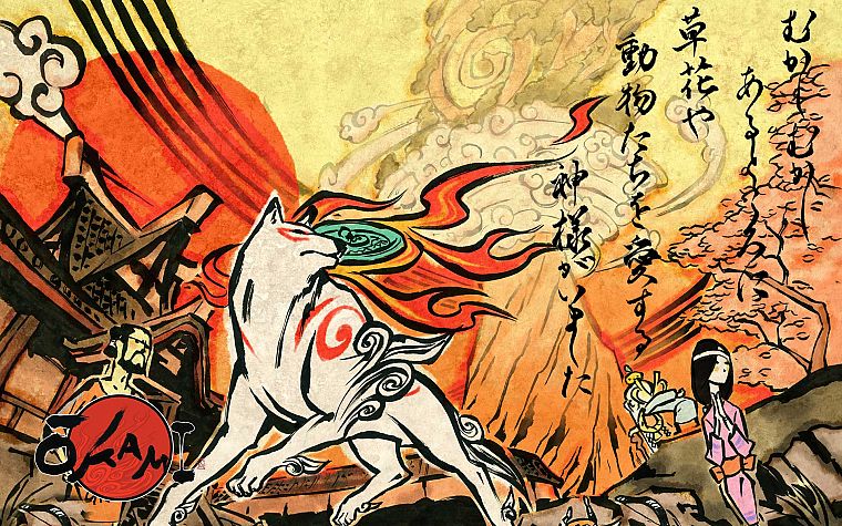 Okami, Amaterasu - desktop wallpaper