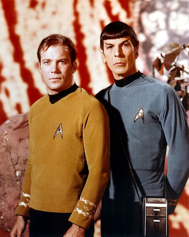 Star Trek, Spock, William Shatner, James T. Kirk, Leonard Nimoy - desktop wallpaper