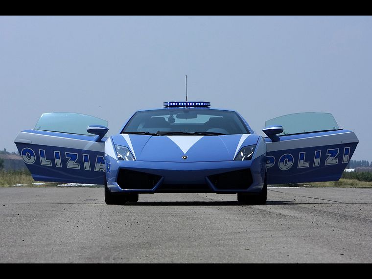 cars, police, Lamborghini, vehicles, Lamborghini Murcielago, Lamborghini Gallardo, italian cars - desktop wallpaper