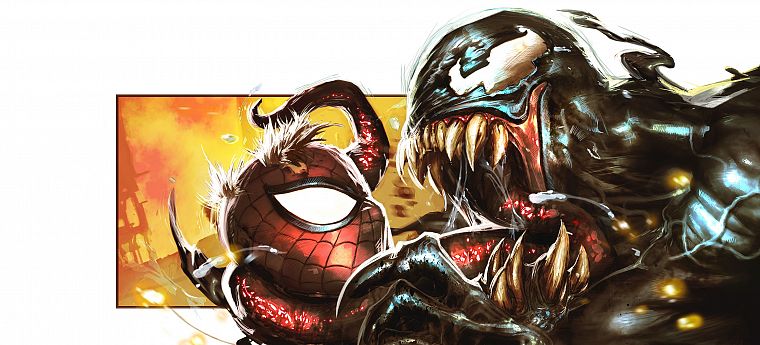 Venom, Spider-Man, Marvel Comics - desktop wallpaper