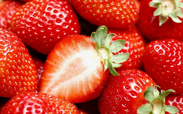 nature, strawberries - desktop wallpaper