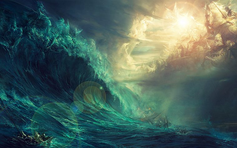 war, storm, ships, God, wrecks, vehicles - desktop wallpaper