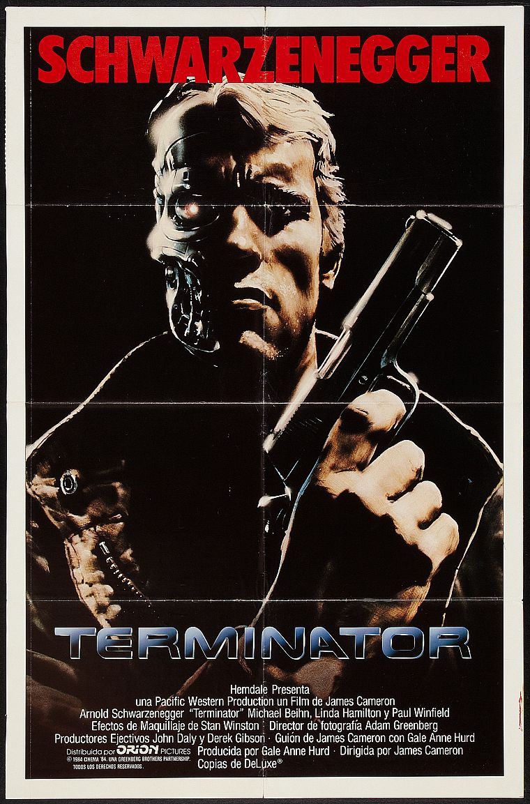 Terminator, Arnold Schwarzenegger, movie posters - desktop wallpaper
