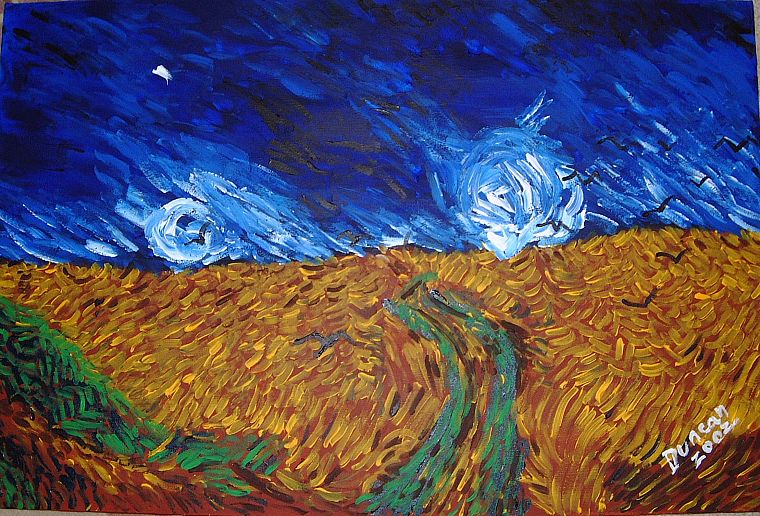abstract, paintings, fields, artwork, skyscapes - desktop wallpaper