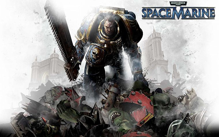 Warhammer, spacemarine - desktop wallpaper