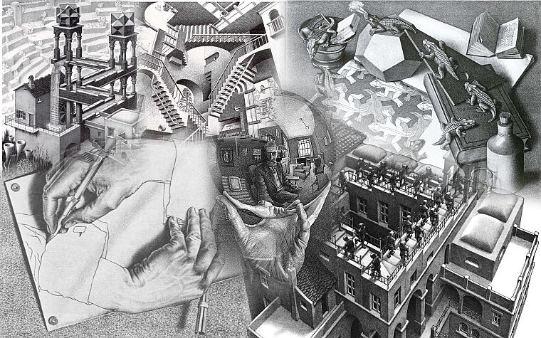 Mc Escher Free Wallpaper Wallpaperjam Com