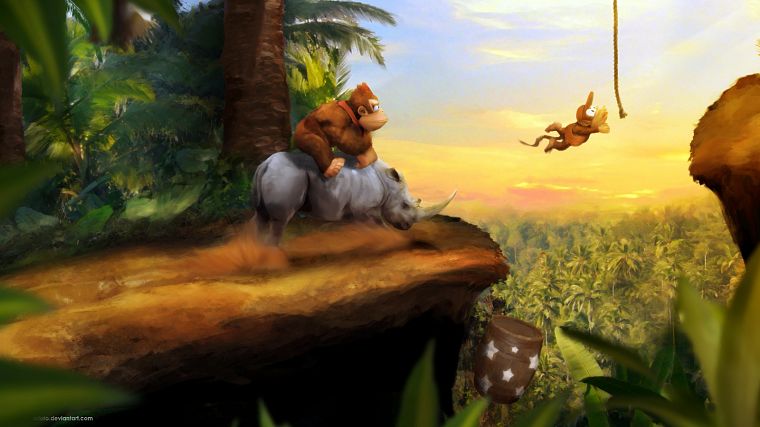 Donkey Kong, Donkey Kong Country, Diddy Kong - desktop wallpaper