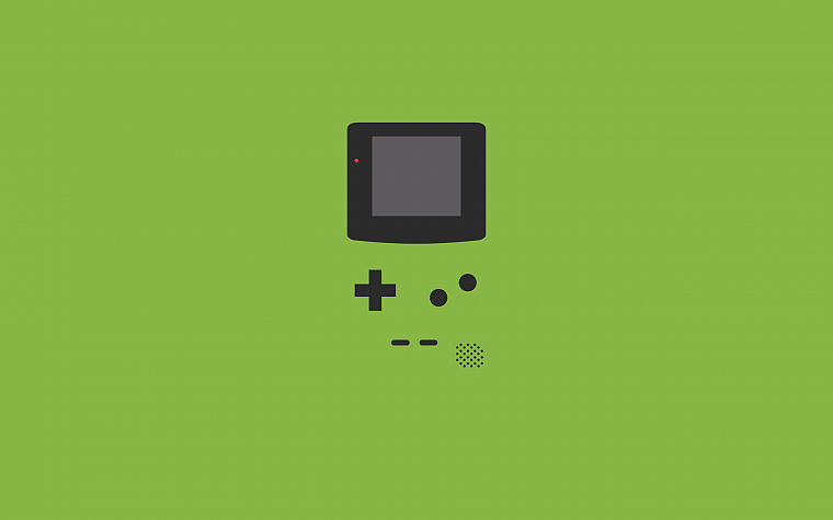 green, minimalistic, Gameboy - desktop wallpaper
