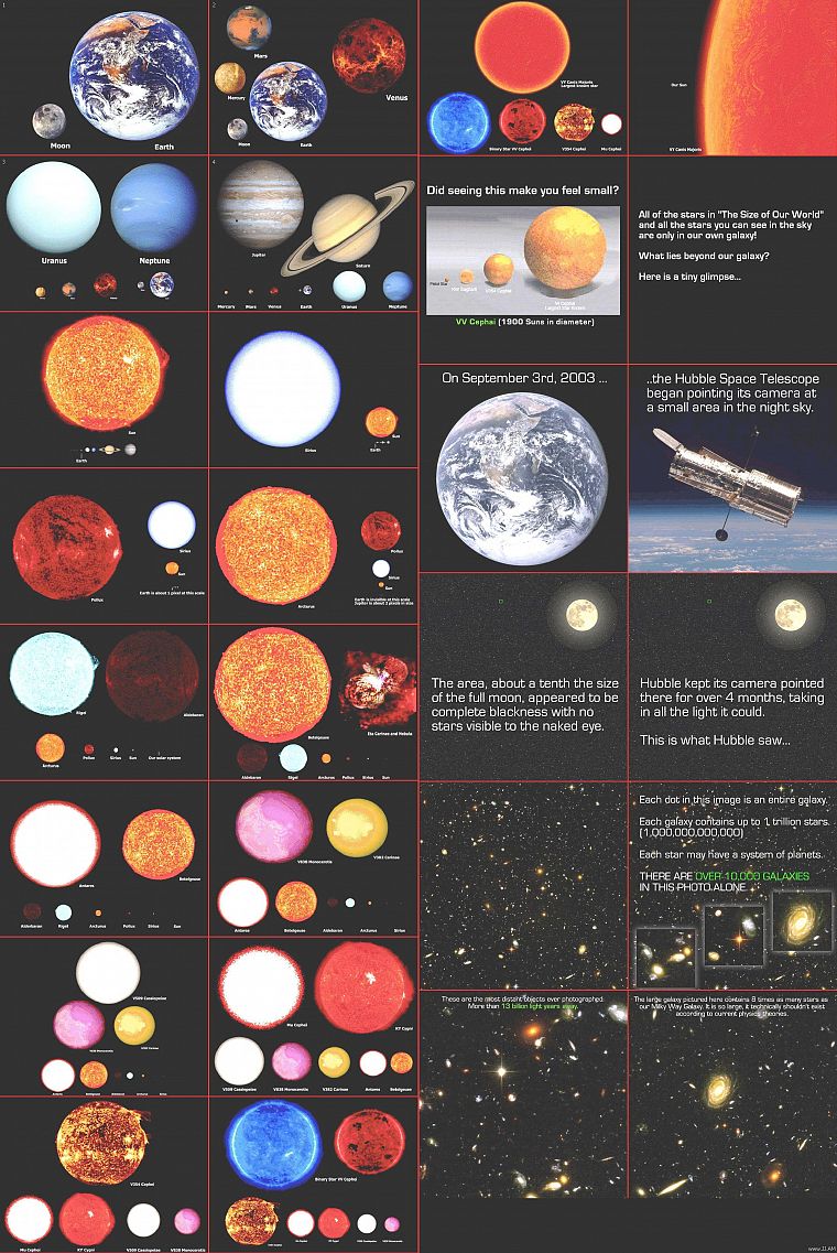 Sun, stars, galaxies, planets, Earth - desktop wallpaper