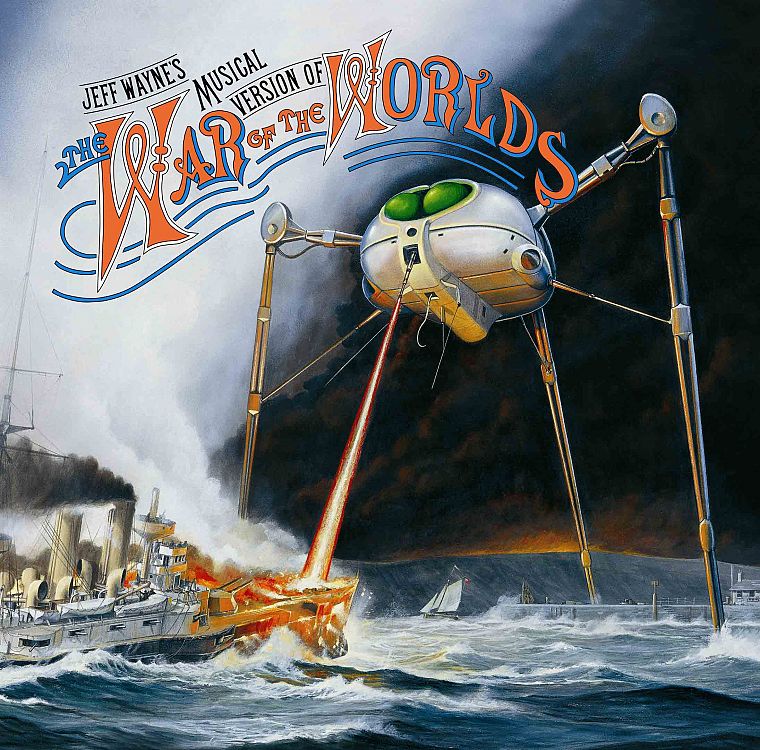 music, War of the Worlds, album covers, Jeff Wayne, 70's - desktop wallpaper