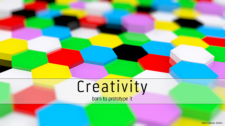 multicolor, patterns, hexagons, creativity, tile - desktop wallpaper