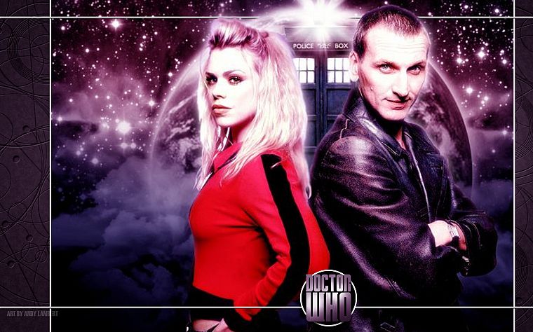 Rose Tyler, TARDIS, Billie Piper, Doctor Who, Christopher Eccleston, Ninth Doctor - desktop wallpaper