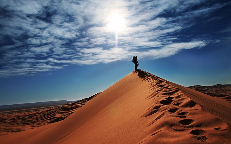 landscapes, nature, deserts, dunes, skyscapes - desktop wallpaper
