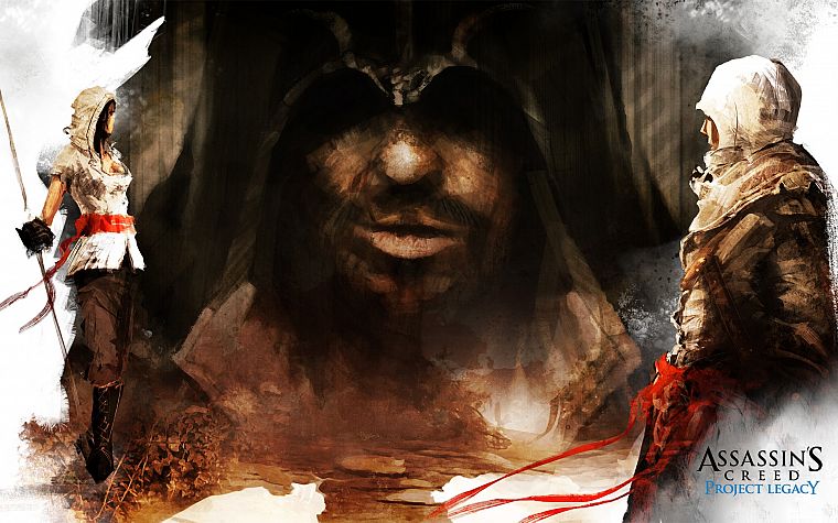 Assassins Creed, white, artwork, project legacy - desktop wallpaper
