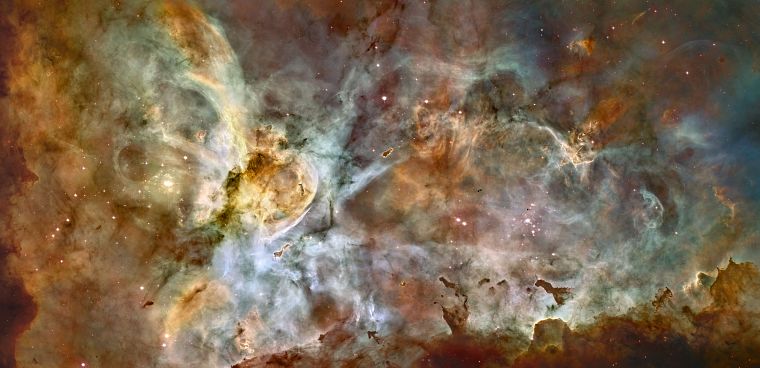 outer space, stars, Carina nebula - desktop wallpaper