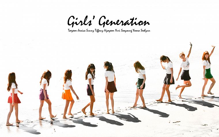 women, Girls Generation SNSD, celebrity, footprint - desktop wallpaper