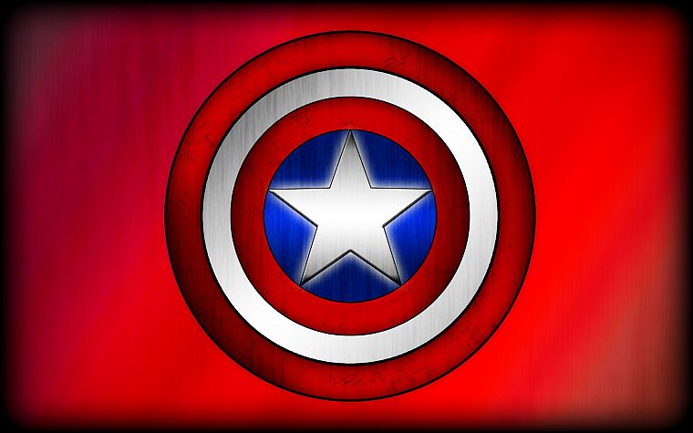 Captain America, simple background - desktop wallpaper