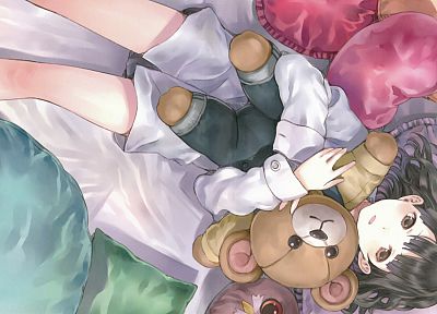 toys (children), Sora No Woto, teddy bears, Kishida Mel, anime girls, Suminoya Kureha - related desktop wallpaper
