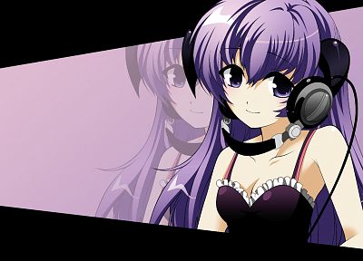 headphones, Furude Hanyuu - desktop wallpaper