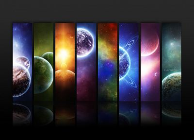 planets - duplicate desktop wallpaper