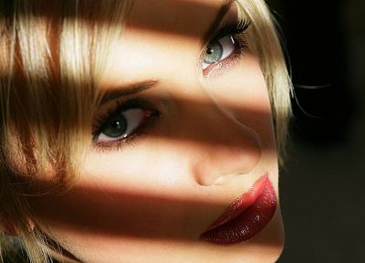 blondes, women, blue eyes, Digital Desire magazine, faces - desktop wallpaper