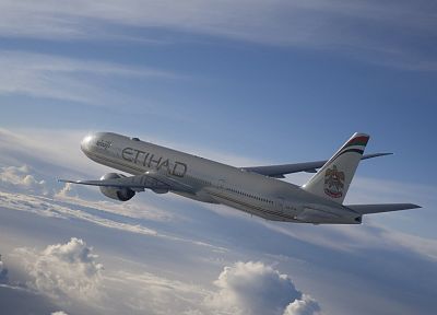 aircraft, skyscapes, Boeing 777 - desktop wallpaper