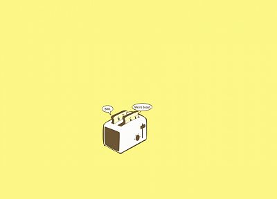 cartoons, funny, toast, toaster, simple background - related desktop wallpaper