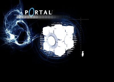 Portal, Companion Cube - related desktop wallpaper