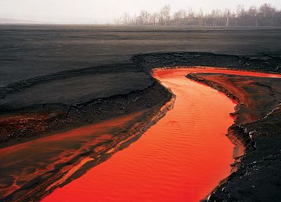 lava, streams - duplicate desktop wallpaper