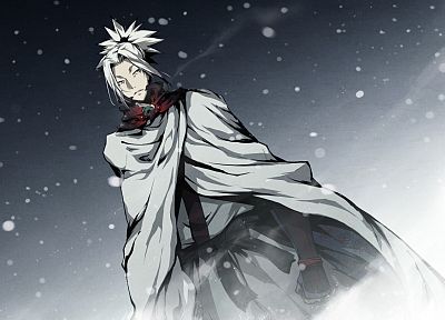 snow, white hair, Kajiri Kamui Kagura, Kyougetsu Keishirou - desktop wallpaper