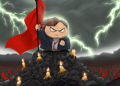 skulls, South Park, flags, Eric Cartman, lightning, candles - related desktop wallpaper