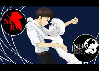 Ayanami Rei, Neon Genesis Evangelion, Ikari Shinji - random desktop wallpaper