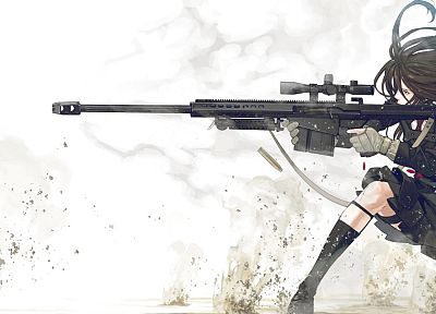 sniper rifles, anime, anime girls - random desktop wallpaper