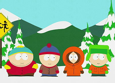 South Park, Eric Cartman, Stan Marsh, Kenny McCormick, Kyle Broflovski - random desktop wallpaper