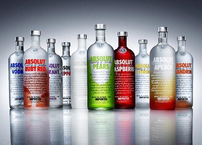 vodka, bottles, alcohol, Absolut - random desktop wallpaper