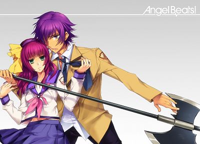 Angel Beats!, Nakamura Yuri, Noda - random desktop wallpaper