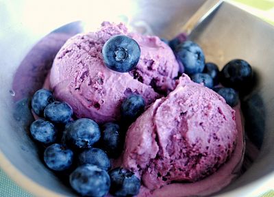 food, ice cream, desserts, blueberries - related desktop wallpaper