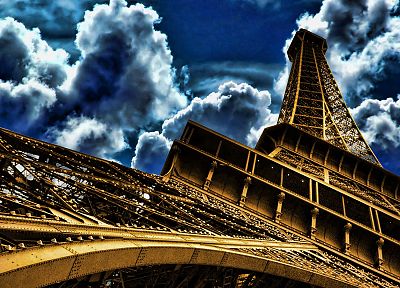 Eiffel Tower, Paris, HDR photography - random desktop wallpaper