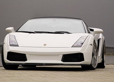 cars, vehicles, Lamborghini Gallardo, front view - duplicate desktop wallpaper