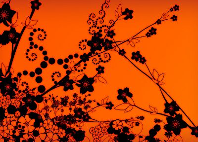 flowers, orange - desktop wallpaper