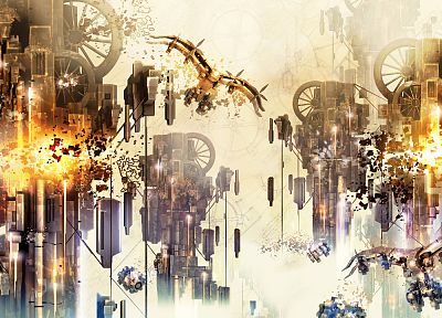 abstract, steampunk - random desktop wallpaper